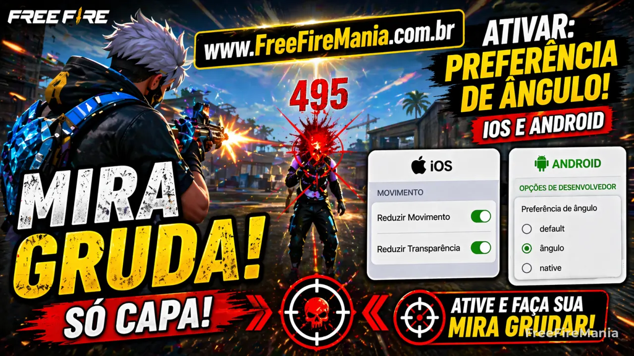 Free Fire: Preferência de Ângulo deixa sua mira “só capa”