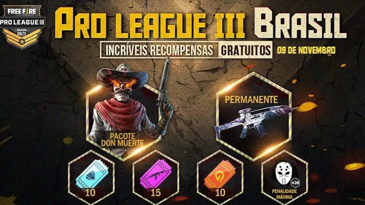 Premiação da Free Fire Pro League Revela Itens Exclusivos para Jogadores