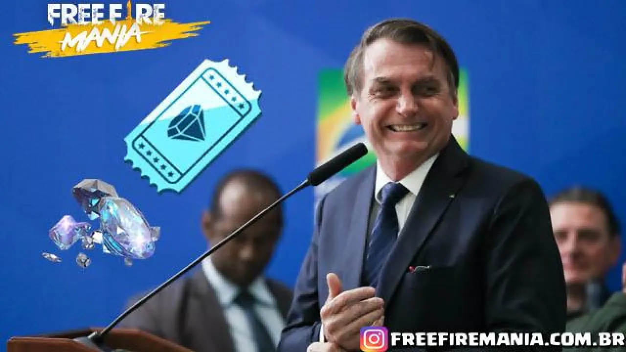 Presidente Bolsonaro estuda redução de impostos na compra de Diamantes em Free Fire