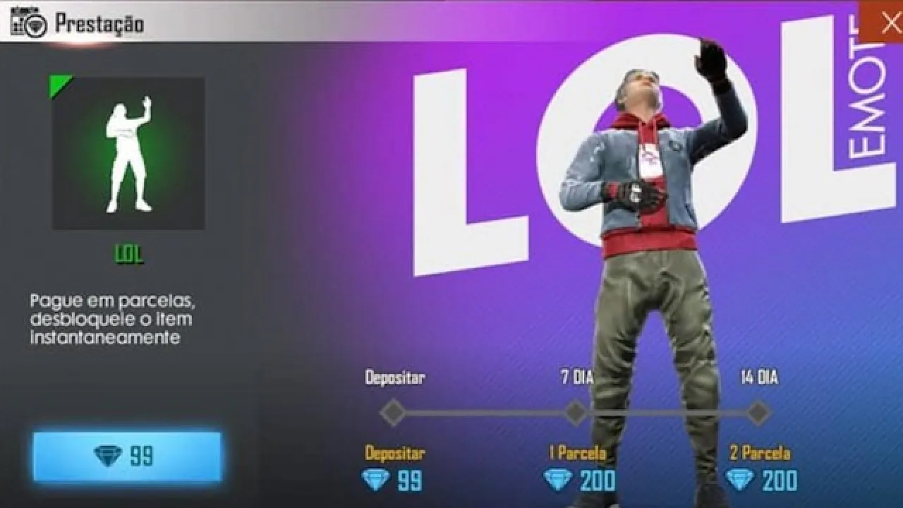 Garena Introduz Sistema de Prestação para Itens no Free Fire