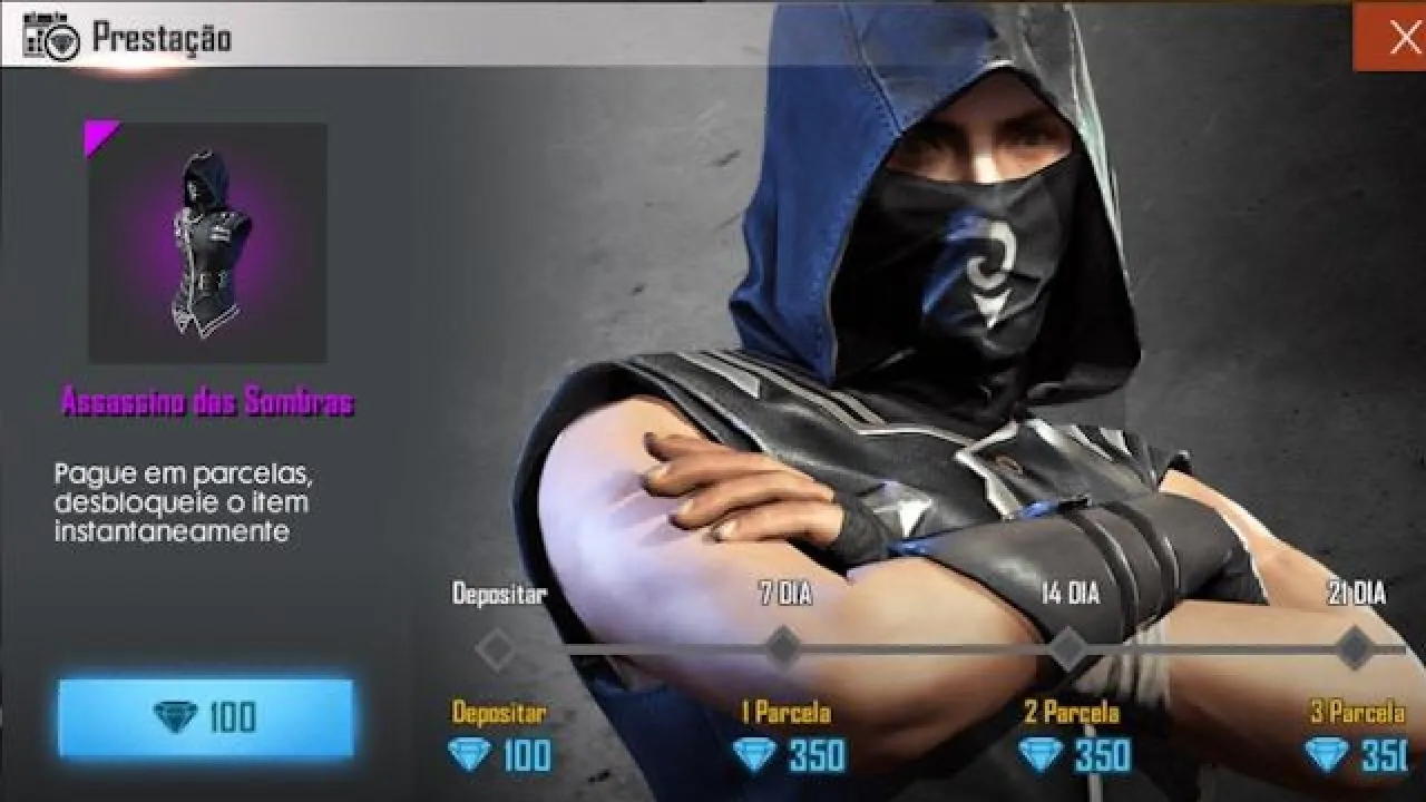 Prestações: Novo Recurso de Compras Parceladas no Garena Free Fire