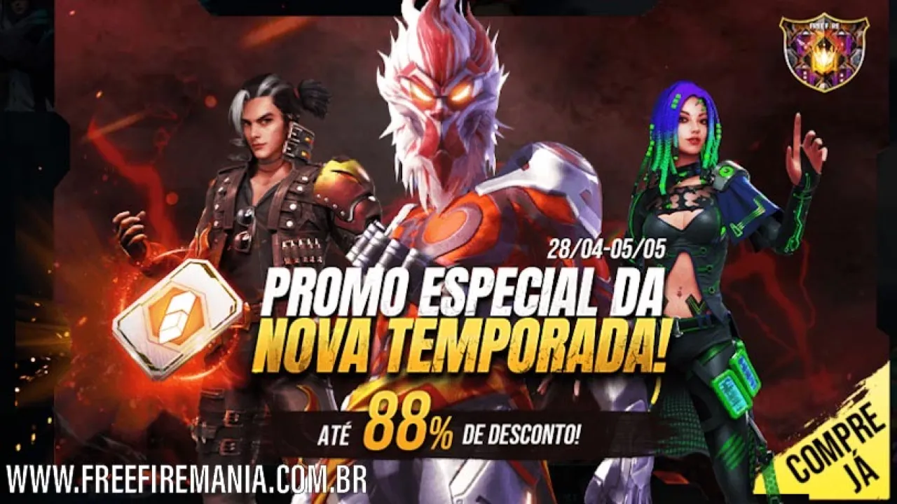 Promoção Especial da Nova Temporada do Free Fire