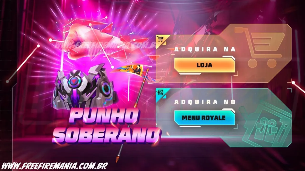 Free Fire: Como Conseguir Punho - Soberano no Torre de Tokens?