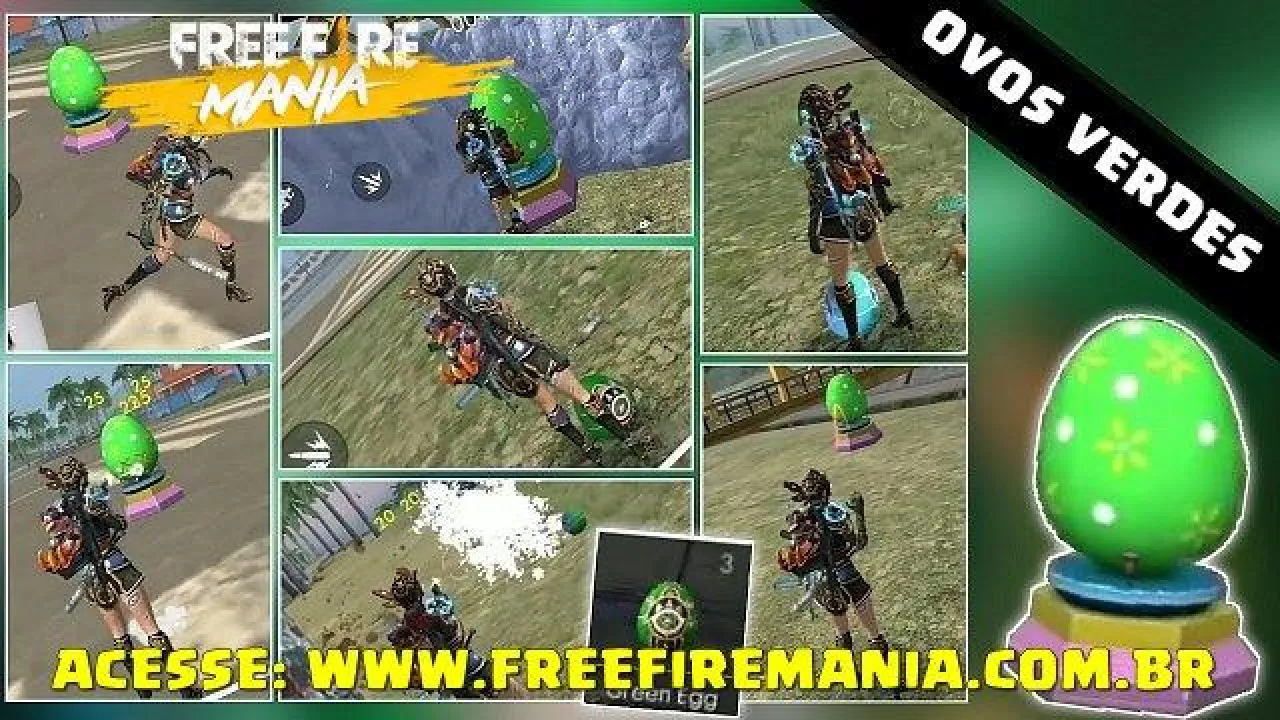 Onde Encontrar os Ovos Verdes no Free Fire: Novidades e Dicas