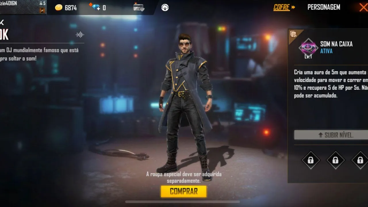 Qual o melhor personagem com uma habilidade ativa no Free Fire ?