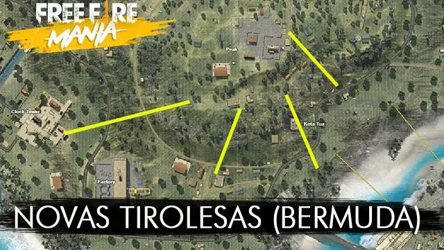 Novas Tirolesas em Free Fire: Atualização de Maio/2019 e as Mudanças no Mapa Bermuda
