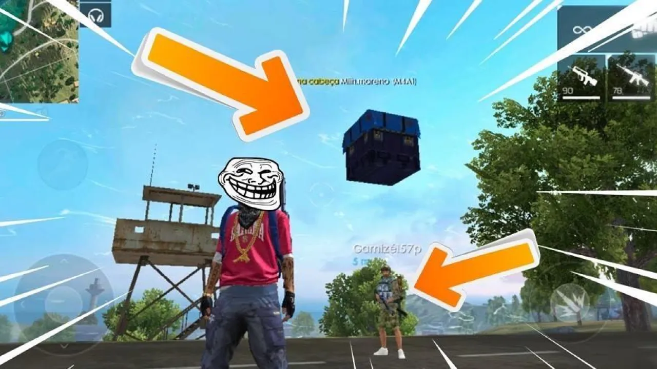 Quatro trolagens hilárias para brincar no Free Fire