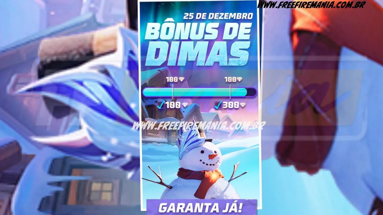 Recarga Free Fire: ganhe Diamantes ao comprar diamantes em 25 de dezembro (2024)