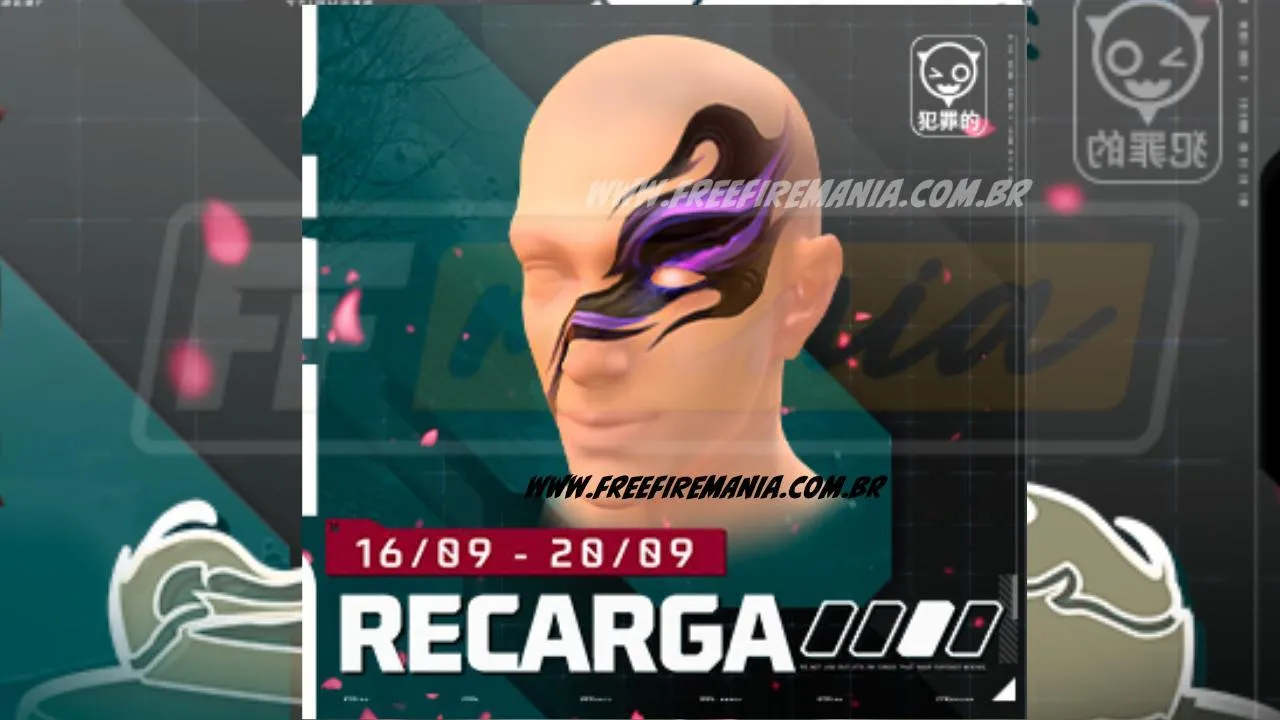 Recarga Free Fire: ganhe Pintura Facial -  Equilíbrio Dracrônico ao comprar diamantes em 16 de setembro (2024)
