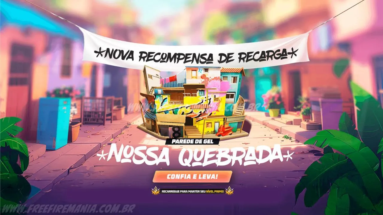 Recarga Free Fire: ganhe Parede de Gelo - Nossa Quebrada ao comprar diamantes em  8 de julho (2025)