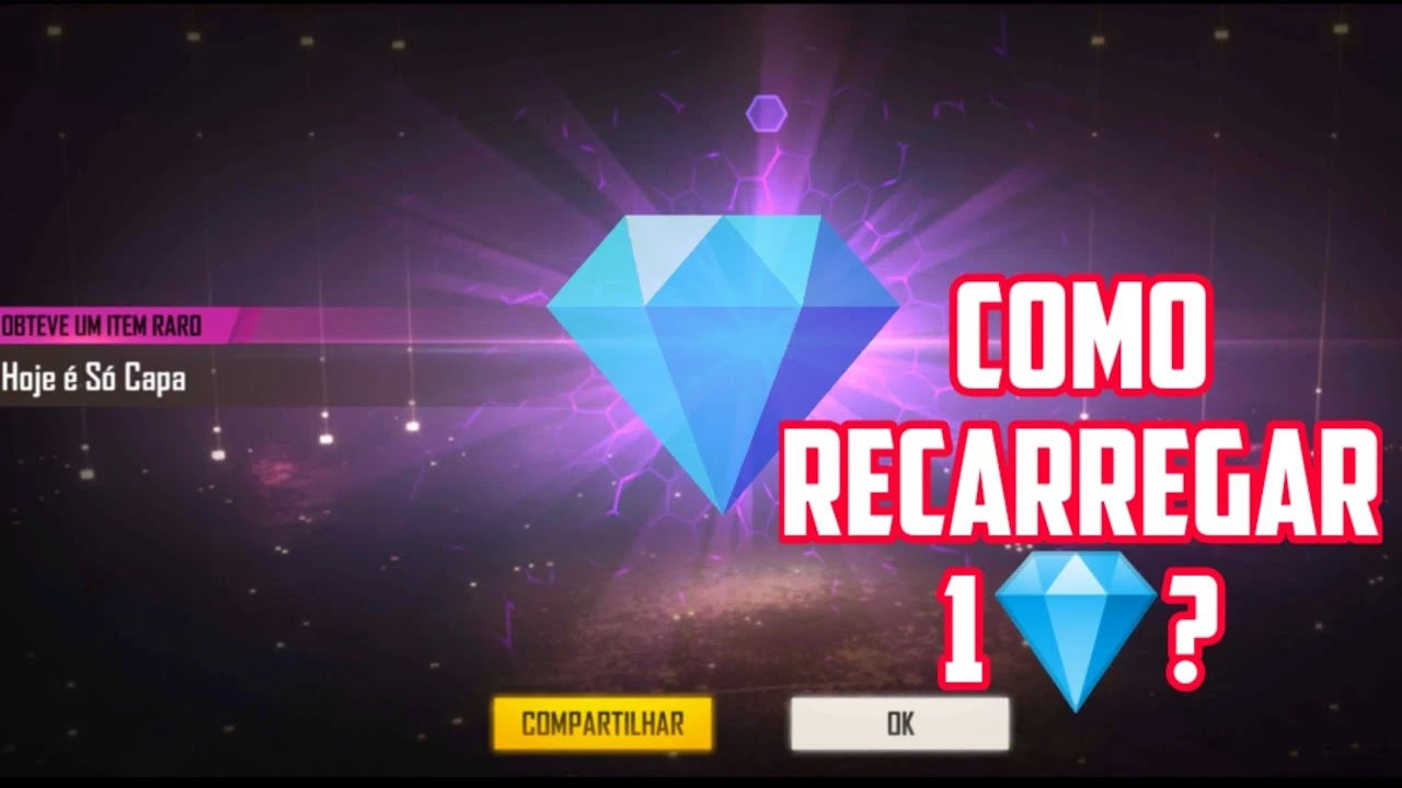 Recarga Free Fire por R$1 Real: Como fazer, diamantes e mais