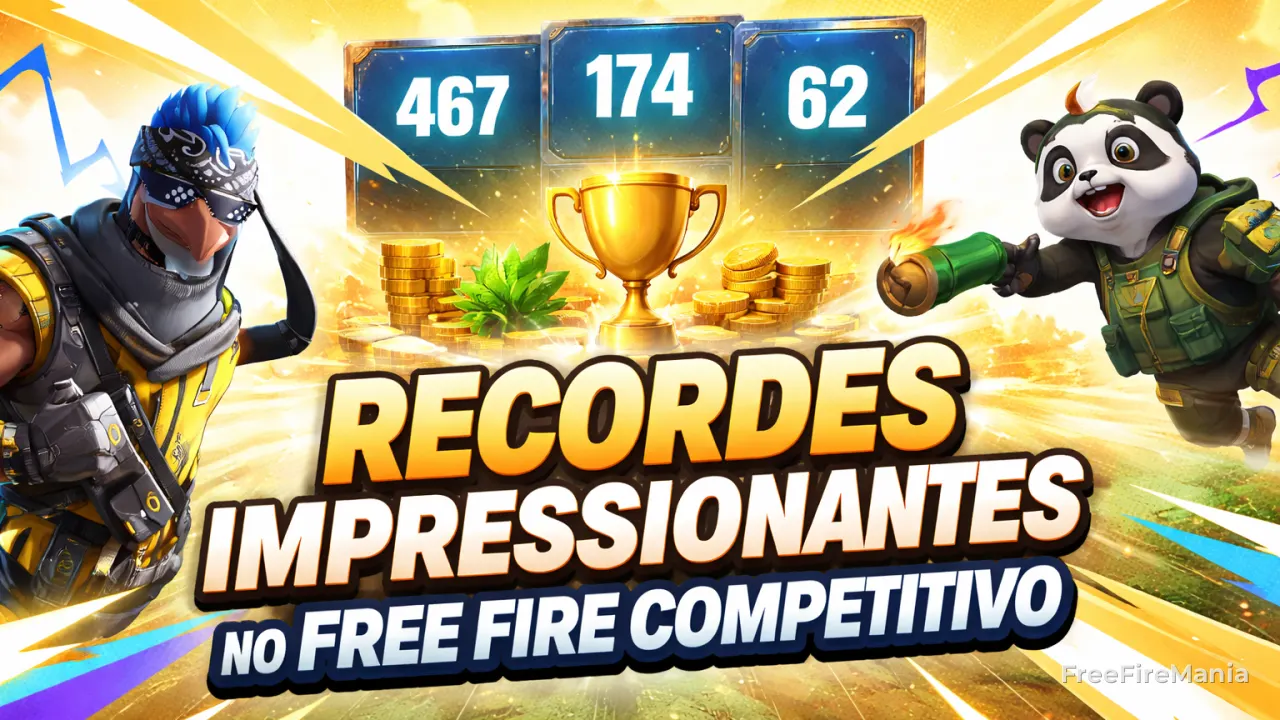 Recordes no Free Fire disparam e mudam nível competitivo
