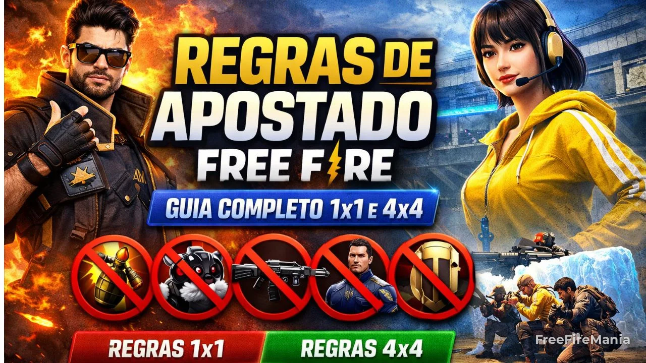 Regras de Apostado Free Fire (FF): guia completo 1x1 e 4x4