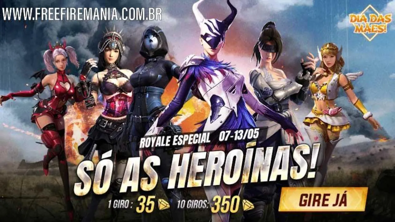 Royale Especial no Free Fire: Só as Heroínas