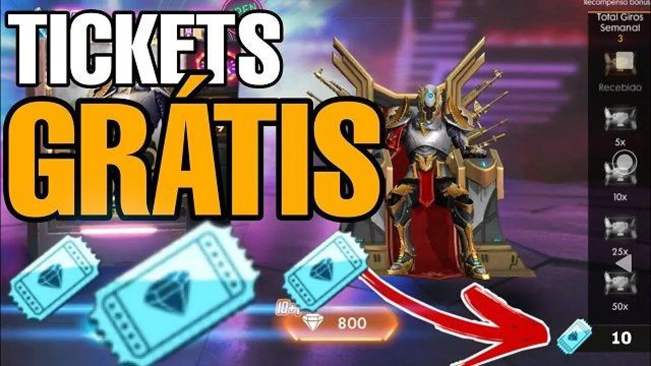 Garena Disponibiliza 10 Tickets de Diamante Grátis no Free Fire Durante a Grande Final