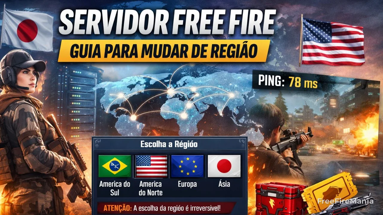 Servidor Free Fire: guia completo para mudar região