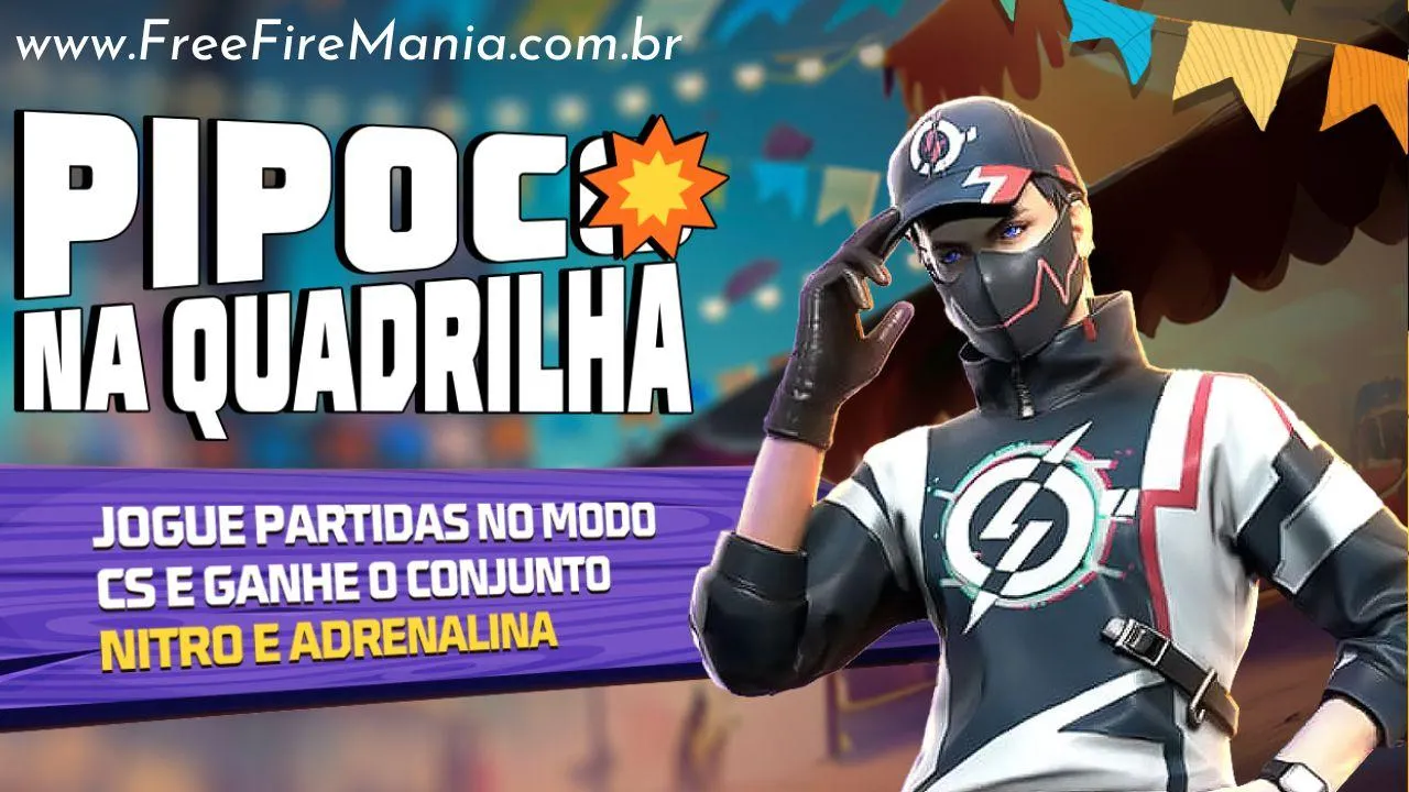 Skin Grátis Free Fire: Obtenha Nitro e Adrenalina no Modo CS!