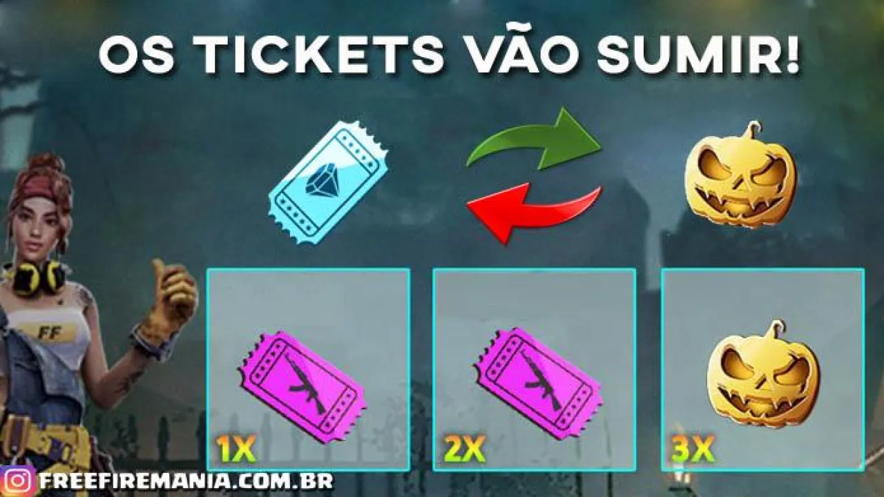 Sumiram os Tickets Azuis do Diamante no Free Fire: Entenda o que Aconteceu