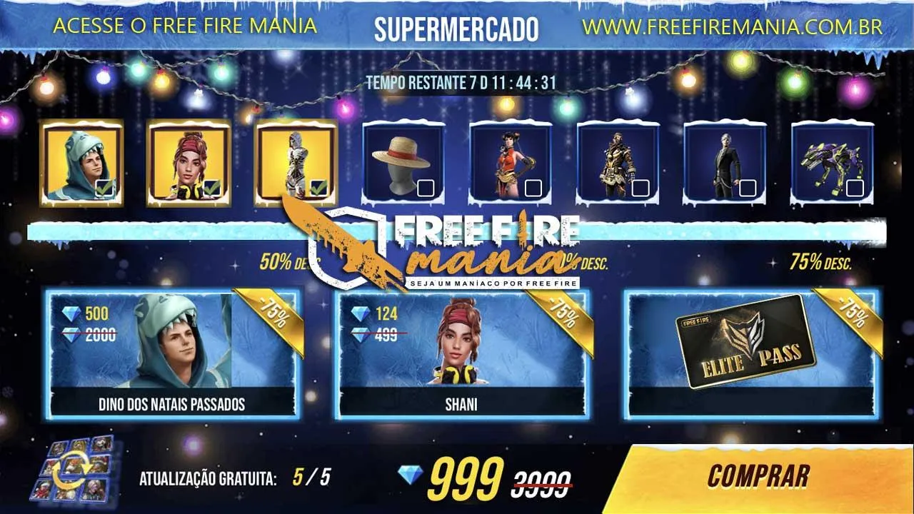 Supermercado 4.0 Chega ao Servidor Brasileiro de Free Fire