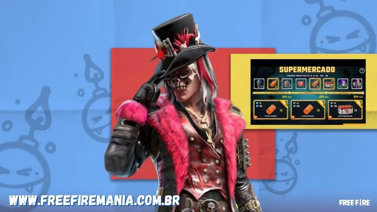 Supermercado Free Fire (FF): Pacote Nevoeiro Sangrento é o principal item da 10ª versão do evento