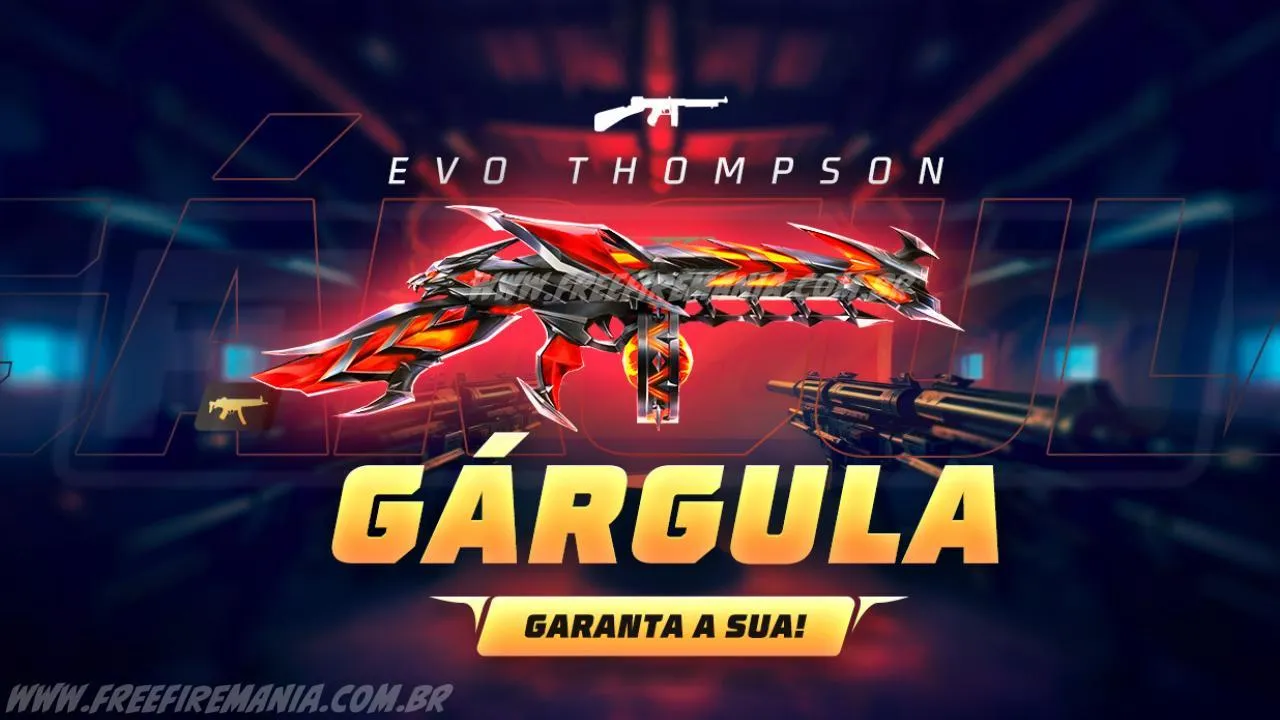 Free Fire: como conseguir Thompson - Gárgula no Escolha Royale
