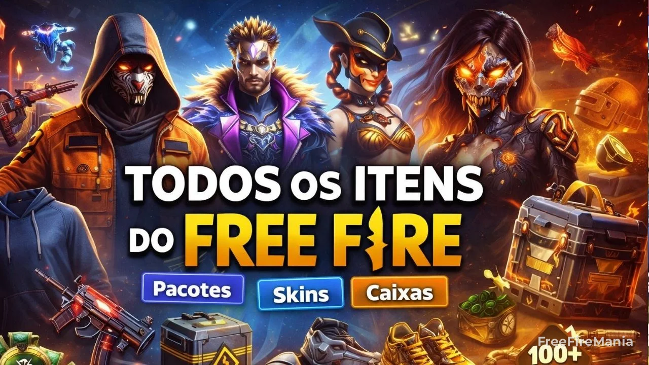Lista completa de itens do Free Fire atualizada