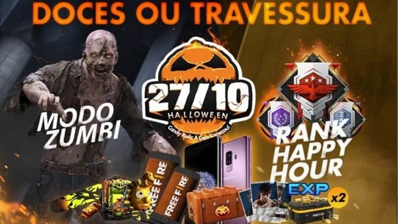 Todos os Prêmios do Evento de Halloween no Free Fire: Confira Aqui!
