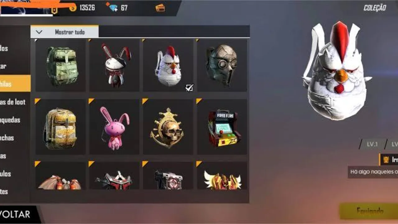 Top 5 Mochilas Raras e Icônicas do Free Fire