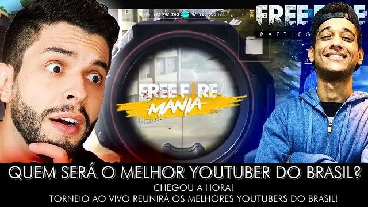Torneio Oficial de Free Fire reúne os maiores Youtubers do Brasil