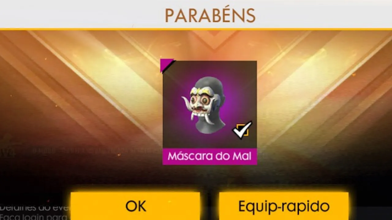 Use a Máscara do Mal para Ganhar Tickets do Sorte Royale em Free Fire