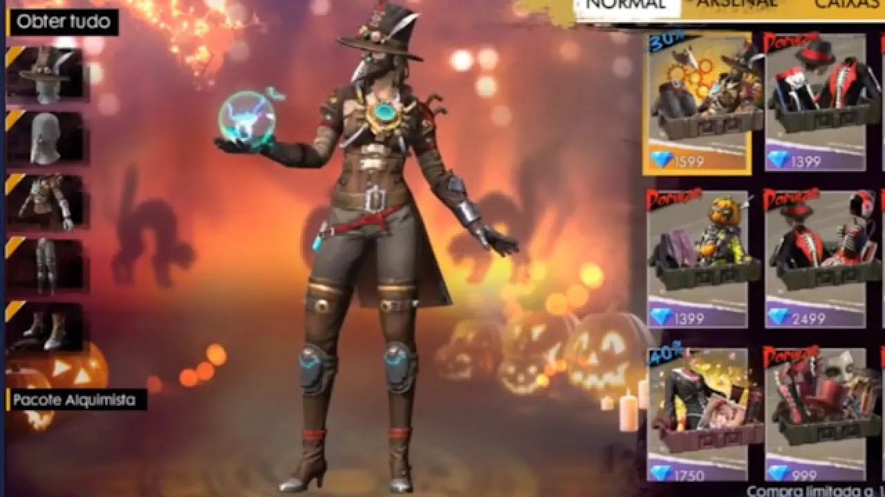 Novas Skins Alquimista e Garota Digital Chegam ao Free Fire