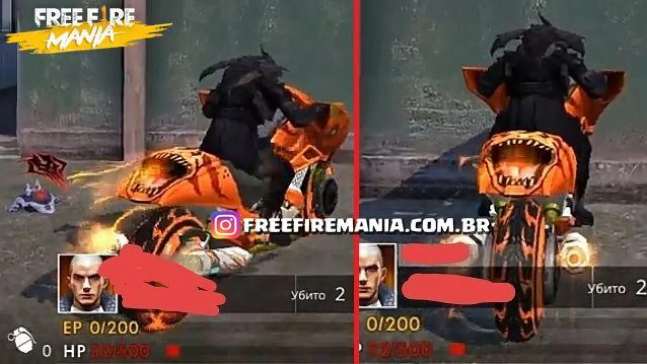 VAZOU! Nova Skin da Moto no Servidor da Rússia de Free Fire