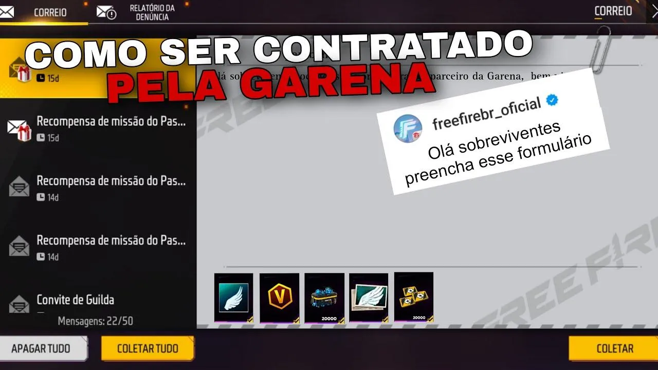 Verificado Free Fire: como se tornar influenciador e ganhar Calça Angelical da Garena