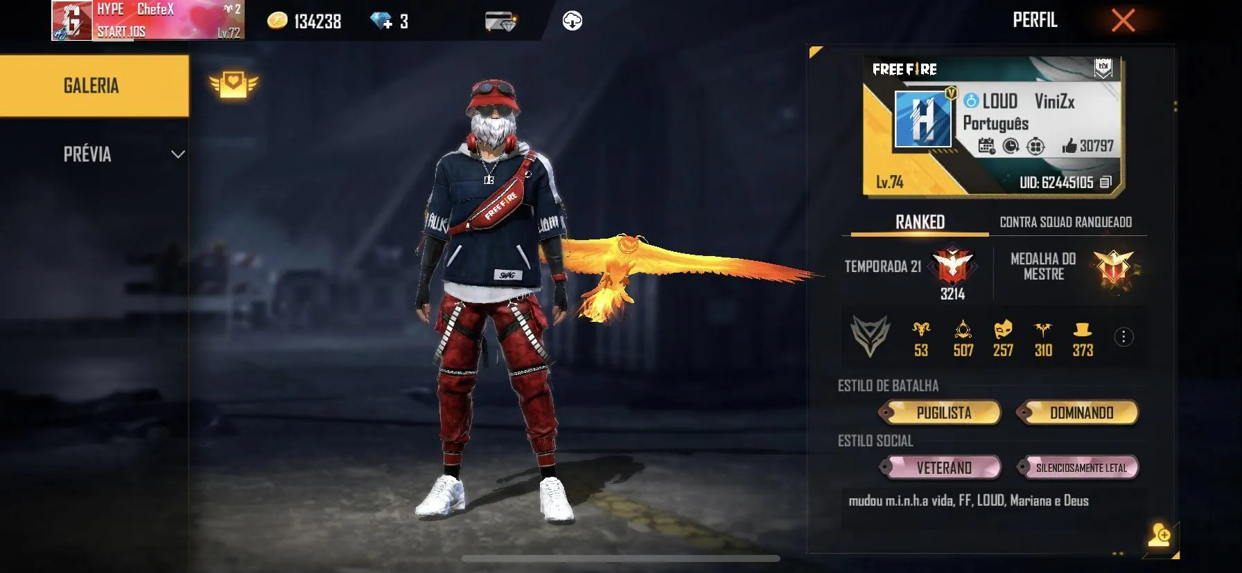 LOUD ViniZx: ID Free Fire, nome real, redes sociais, estatísticas e muito mais