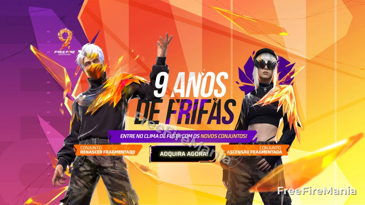 Vira Carta Free Fire traz Conjunto Renascer Fragmentado: veja recompensas