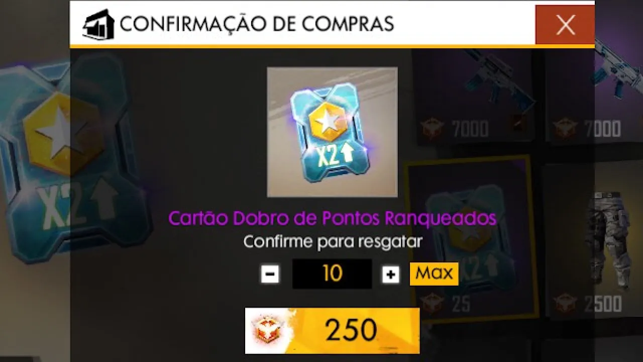 VOLTOU! Cartão de Dobro de Pontos nas Ranqueadas em Free Fire