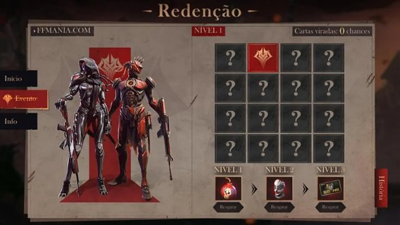 Web Evento Redenção: Como Aumentar suas Chances de Ganhar Itens no Free Fire