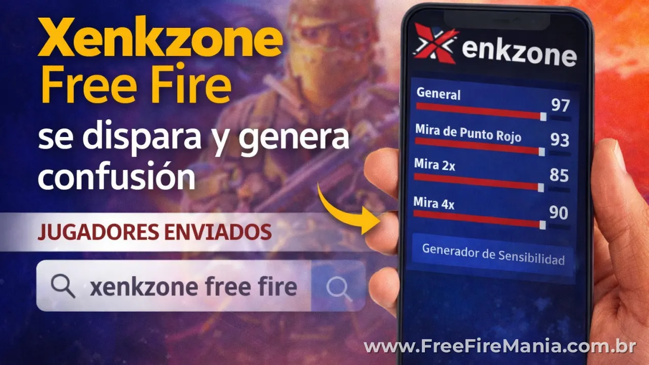 Búsqueda “Xenkzone Free Fire” se dispara y genera confusión