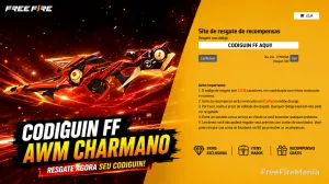 Codiguin FF AWM - Charmano ativo para resgate