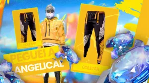 Calça Angelical Amarela - Codiguin disponível na lista de Codiguin FF 2026