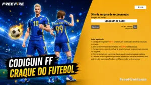Codiguin FF Conjunto Craque do Futebol ativo para resgate