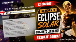Codiguin FF Conjunto Lendário Eclipse Solar ativo para resgate