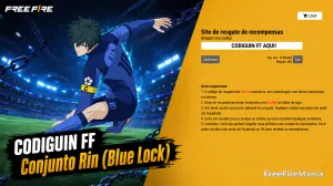 Codiguin FF Conjunto Rin (Blue Lock ativo para resgate