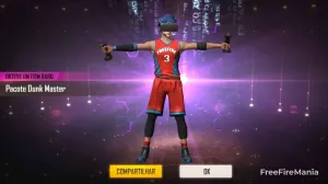 Dunk Master - Codiguin disponível na lista de Codiguin FF 2026