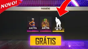 Emote da Anitta - Codiguin disponível na lista de Codiguin FF 2026