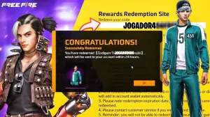 Jogador 456 (Round 6) - Codiguin disponível na lista de Codiguin FF 2026