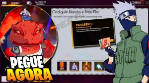 Kakashi (Naruto) - Codiguin disponível na lista de Codiguin FF 2026