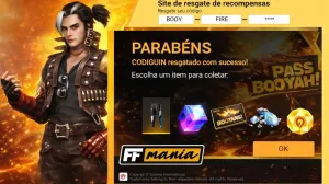 Passe Booyah - Codiguin disponível na lista de Codiguin FF 2026