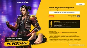 Codiguin FF Pé Descalço ativo para resgate