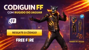 Rugido do Jaguar - Codiguin disponível na lista de Codiguin FF 2026